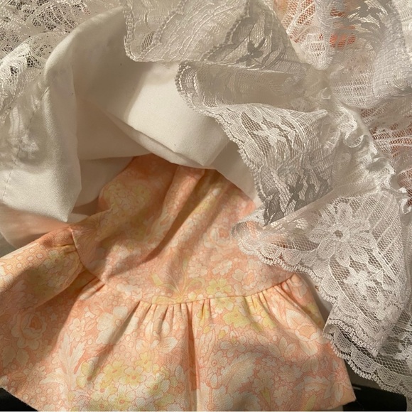 Porcelain Petticoat Realistic Face Hands Blonde & Blue Eyes Fair Skin Baby Doll - Picture 9 of 13